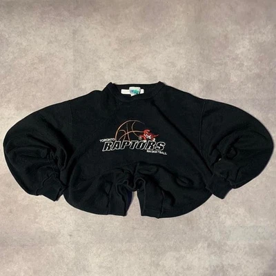 Suéter Cuello Redondo Bordado NBA Baloncesto Toronto Raptors Años 90 De Colección Foto 1 de 4