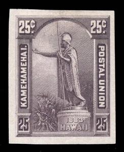 MOMEN: HAWAII US STAMPS #47P3 PROOF ON INDIA VF LOT #95605* - Picture 1 of 2