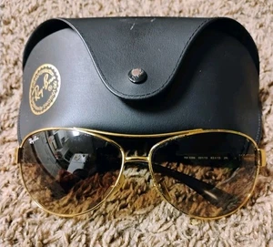 Ray-Ban Sonnenbrille Gold Schildpatt RB3386 001/13 63-13 130 3N mit Etui - Bild 1 von 7