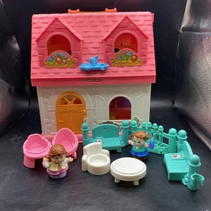 Fisher Price Little People Surprise & Sounds Home Mom Dad Baby Items Fence Works - Picture 1 of 24
