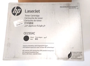 Tóner de alto rendimiento genuino HP 55X negro CE255XC LaserJet P3015 500 MFP M525 - nuevo - Imagen 1 de 7