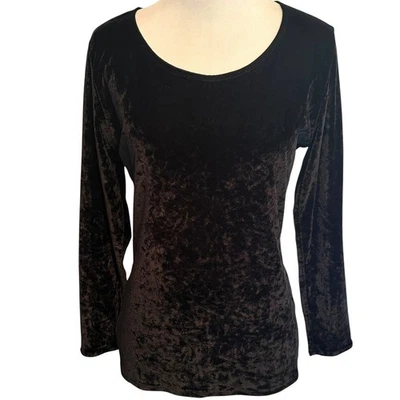 Top de terciopelo negro Banana Republic para mujer terciopelo mediano hada caprichosa Foto 1 de 4