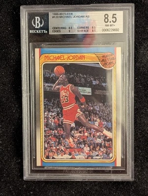 Tarjeta Michael Jordan Fleer #120 BGS 1988-89 8,5 Foto 1 de 4