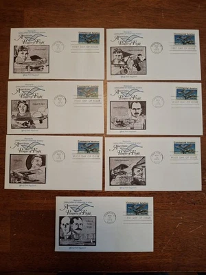 US FDC #1684 Fleetwood Special 1976 Chicago IL Commercial Aviation Set of 7 - Image 1 of 2