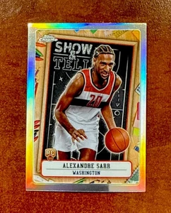 2024-25 Topps Chrome Show & Tell Silver Refractor #ST-12 Alexandre Sarr Rookie - Imagen 1 de 2