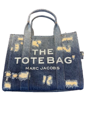 Marc Jacobs разрыв и ремонт джинсовой ткани средний сумка с короткими ручками - Изображение 1 из 4