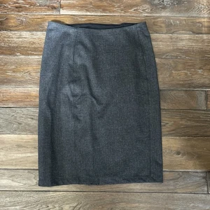 Falda lápiz tejida Liverpool Bia elástica hasta la rodilla gris talla 8 - Imagen 1 de 5