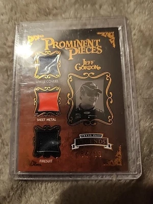 Press Pass Nascar Prominent Pieces  2009 Jeff Gordon - Image 1 of 4