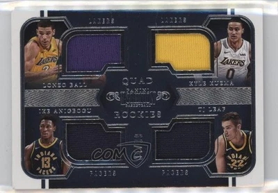 2017 Dominion Quad Rookies /99 TJ Leaf Ike Anigbogu Kyle Kuzma Lonzo Ball #16 RC - Image 1 of 2