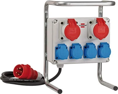 Brennenstuhl compatto distributore di corrente  BKV 2/4 G IP44 - Colore Argento  - Immagine 1 di 4