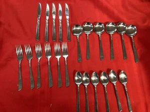 23 Pieces Valiant Stainless Steel Flatware Japan - Picture 1 of 6