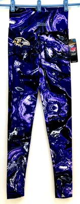Baltimore Ravens NFL NUEVO CON ETIQUETAS Zubas Mujer Estampado Cebra Leggings Yoga Talla Pequeña Regalo Foto 1 de 4