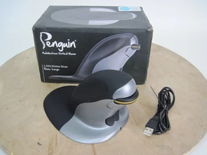 Pinguin beidhändige vertikale Maus groß kabellos ergonomisch wiederaufladbar USB 2. - Bild 1 von 9