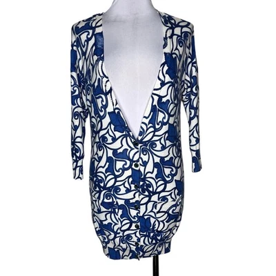 Anthropologie Moth 开衫毛衣小号羊毛混纺兔毛针织 V 领 — 第 1/4 张图片