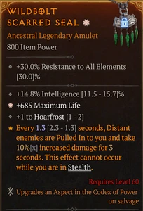 💥DIABLO 4💥SEASON 10💥Amulet💥1GA Life + Intelligence + Hoarfrost - Picture 1 of 1