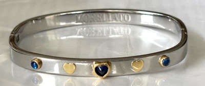 Pulsera Morellato Acero Inoxidable Piedras Azules y Corazón Dorado para Muñeca Pequeña 6.5" Foto 1 de 3