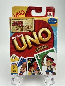 MATTEL GAMES 2011 JAKE AND THE NEVER LAND PIRATES MY FIRST UNO CARD GAME NEW! - Picture 1 of 2