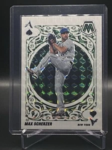 2022 Mosaic Baseball Aces Max Scherzer #A-10 Mosaico Verde New York Mets - Foto 1 di 2