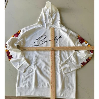 Nuevo Polo G Capalot Sudadera con Capucha Para Hombres Mediano Blanco Salón de la Fama Tour Algodón Vellón Foto 1 de 3