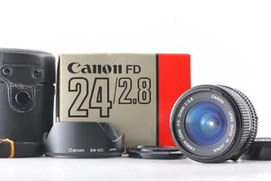 Getestet [Boxed N NEUWERTIG+] mit KAPUZENGEHÄUSE Canon New FD 24mm f2.8 Weitwinkelobjektiv JAPAN - Bild 1 von 12