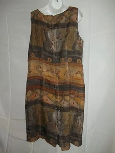 Damenkleid Größe XL Palisaden gefüttert transparent sitzend künstlerisches Design - Bild 1 von 2