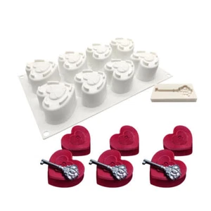 Heart Silicone Mold Mousse Cake Chocolate Ice Mould DIY Craft Soap Candle Mould - Picture 1 of 14