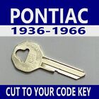 1936-1966 GM Pontiac Ignition Key Cut to Code 9001-9250