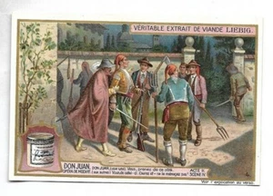 Sie nehmen von dieser Seite - Don Juan Oper Mozart - Chromo Liebig - Trade card - Bild 1 von 2