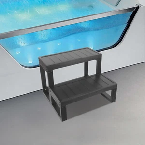 2 Stufen Outdoor Whirlpool Gartenwhirlpool Treppe Einstiegstreppe Spa-Stufen - Bild 1 von 21