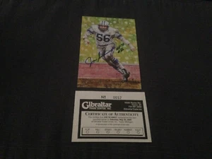 JOE SCHMIDT AUTOGRAPH GOAL LINE ART CARD DETROIT LIONS - Picture 1 of 1