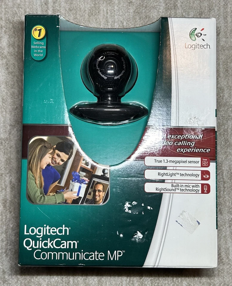 NIB Sealed Logitech QuickCam Communicate MP (S 5500) 1.3mp Webcam - Image 1 of 3
