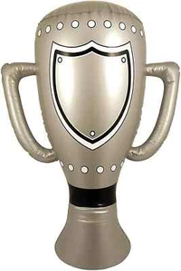 Trofeo Gonfiabile Coppa Argento Bambini Calcio Premio Prop Blow Up Party - Foto 1 di 1