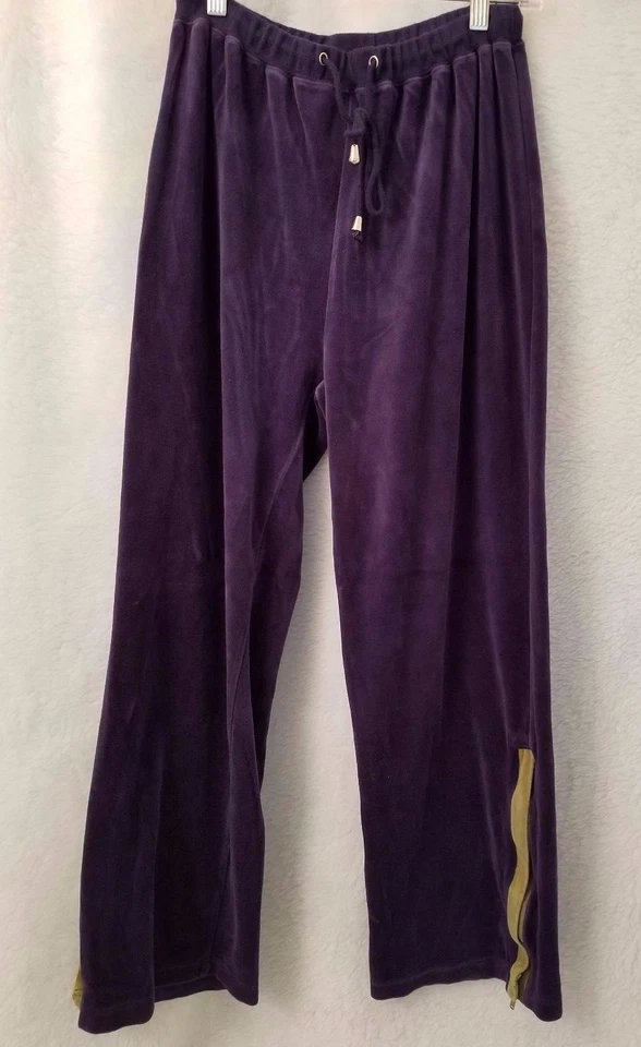 Kaktus Womens Pants Size M Medium Blue Green Velor FEEL - Image 1 of 4