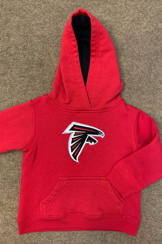 VETEMENTS Felpa con cappuccio Atlanta Falcons bambino 3T bambino manica lunga NFL calcio rosso pullover