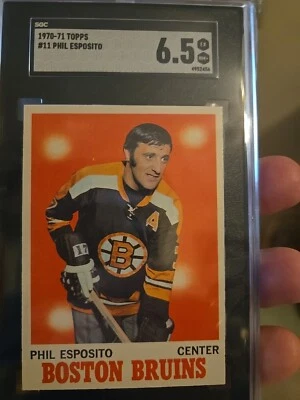 1970-71 Topps - #11 Phil Esposito - Espo! SGC 6.5!! Fresh Slab! Great Color!  - Image 1 of 3