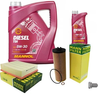 MANN Inspektionspaket 6L MANNOL Diesel TDI 5W-30 für Skoda Superb I 2.5 TDi - Bild 1 von 4