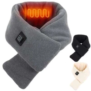 Electric Heated Scarf Neck Heating Pad Winter Warmer Wrap Shawl USB Rechargeable - Picture 1 of 13