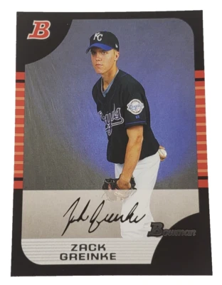 2005 Bowman Baseball Zack Greinke #97 Kansas City Royals MLB - Image 1 of 2