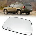 Heated Wing Mirror Glass Left Passenger Side For Jeep Grand Cherokee 2005-2010