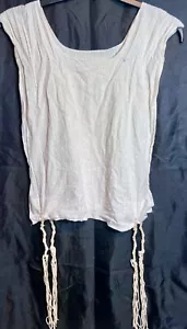 Talitania Tallit Kattan koscher gebraucht Tzitzit jüdische Israel Kleidung 48"Lx19,5"B - Bild 1 von 4