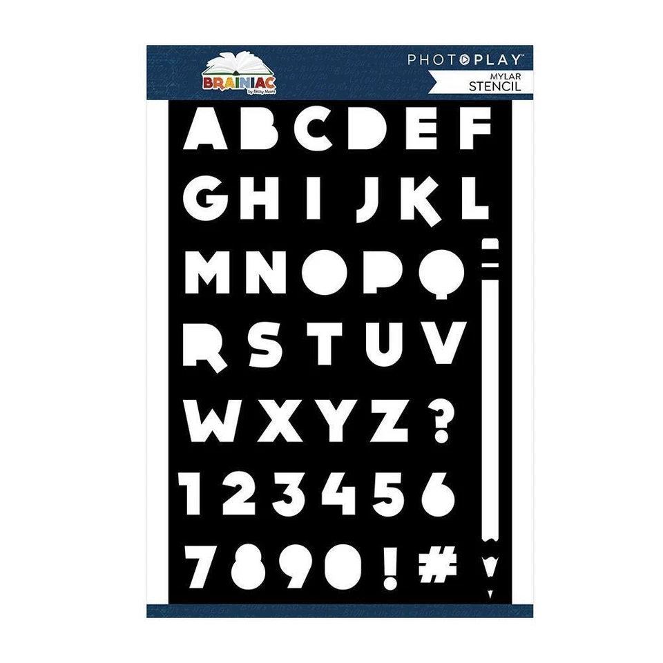 PhotoPlay Brainiac Stencil  1pc - Image 1 of 1