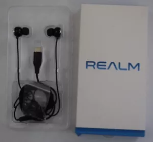 Auricolari Realm USB-C per smartphone - RLMA13BK - vivavoce, controlli traccia, nuovi - Foto 1 di 4