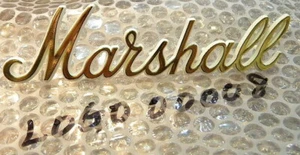Marshall Logo mark small Gold LOGO00008 150mm x 40mm New from Japan - Picture 1 of 3