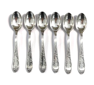 6 Moccalöffel Kierdorf Rokoko 100er Silber versilbert 11,1 cm - Bild 1 von 4