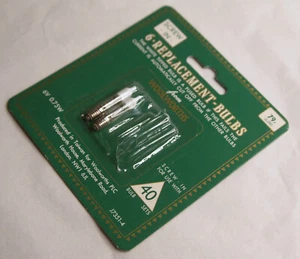 2 x Woolworth J7351-4 6V 0,75W Sicherungsbirnen für 40 Birnen Einschraubsets - Bild 1 von 4
