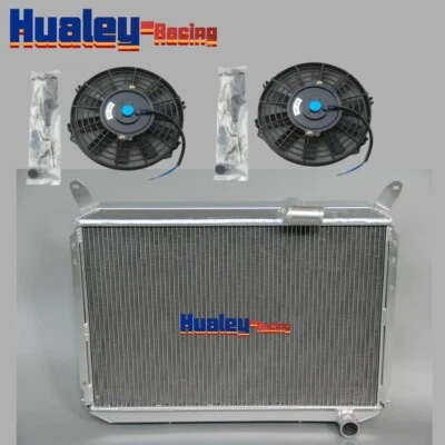 3Row Aluminum Radiator &Fan For 1984-1988 Nissan 300ZX Z31 VG30 1987 #CU762 - Image 1 of 4
