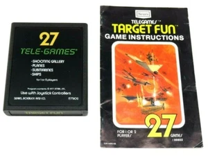 Target Fun (Atari 2600, 1977) Sears Tele-Games (Cartridge & Manual) NTSC #2 - Picture 1 of 11