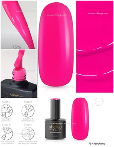 Jolifin UV LED LAVENI 3in1 Shellac Farbe neon pink raspberry Top Coat Base Gel - Bild 1 von 24