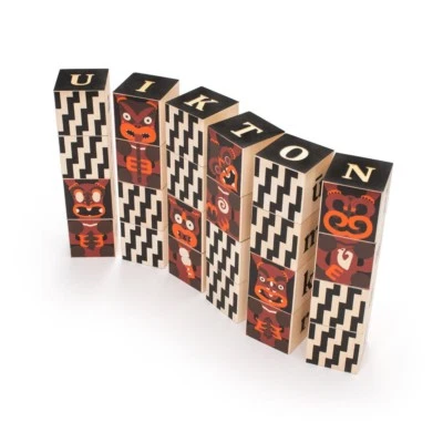 Uncle goose Maori Alphabet Wood Blocks - Image 1 of 4