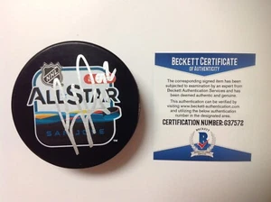 Gabriel Landeskog Signed Autographed 2019 All Star Hockey Puck Beckett BAS COA a - Picture 1 of 3
